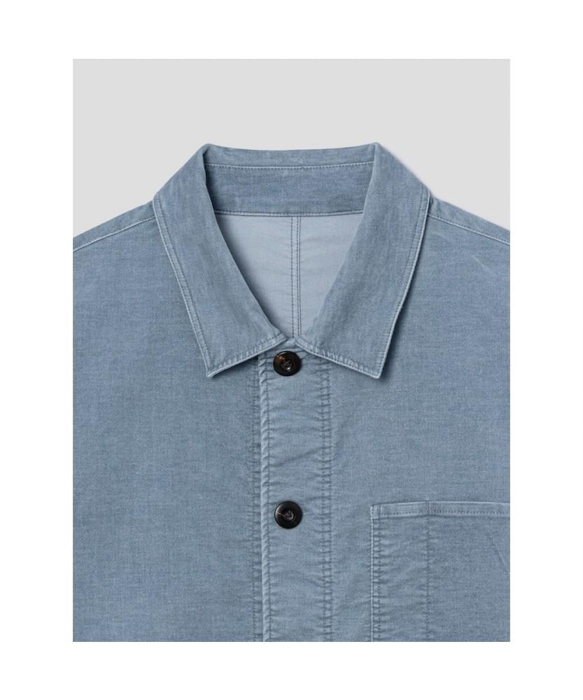 Shift.G Relaxed Cotton Coverall Sky Blue