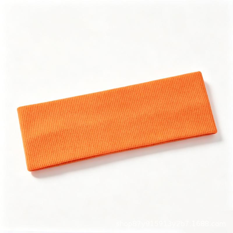 Wide-edged elastic hair band, women's face wash, makeup versatile headband, ribbed sports knitted headgear, headband.