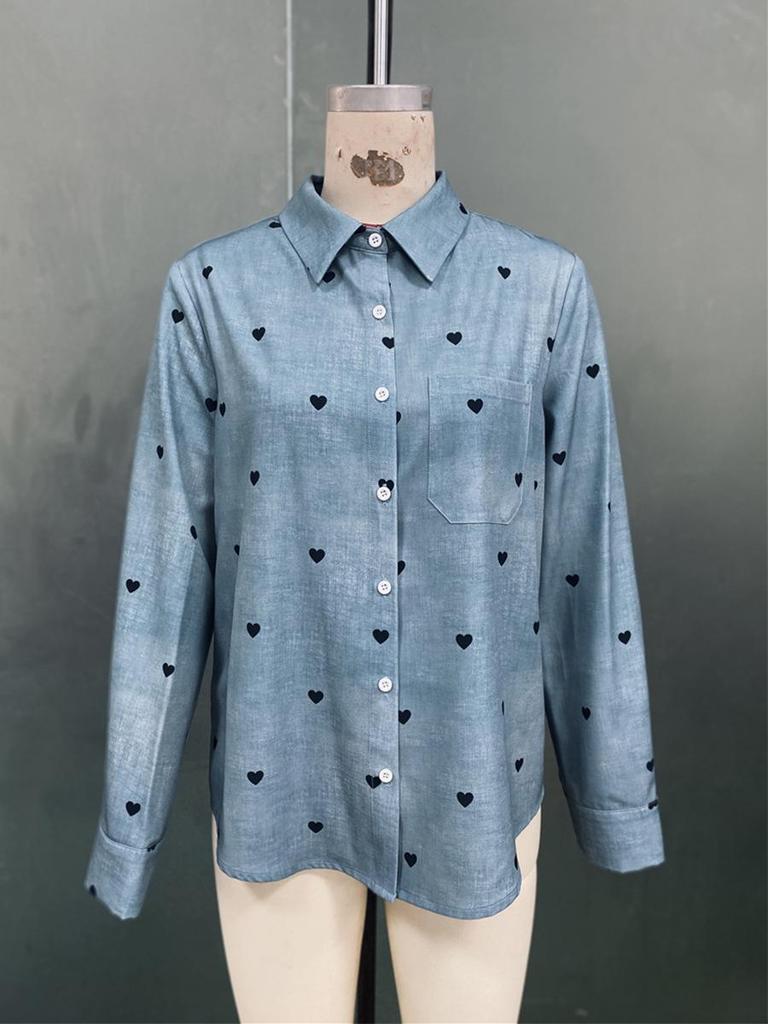 Rui Hou Mid-Length Long-Sleeved Shirt - Autumn European & American Style Design
