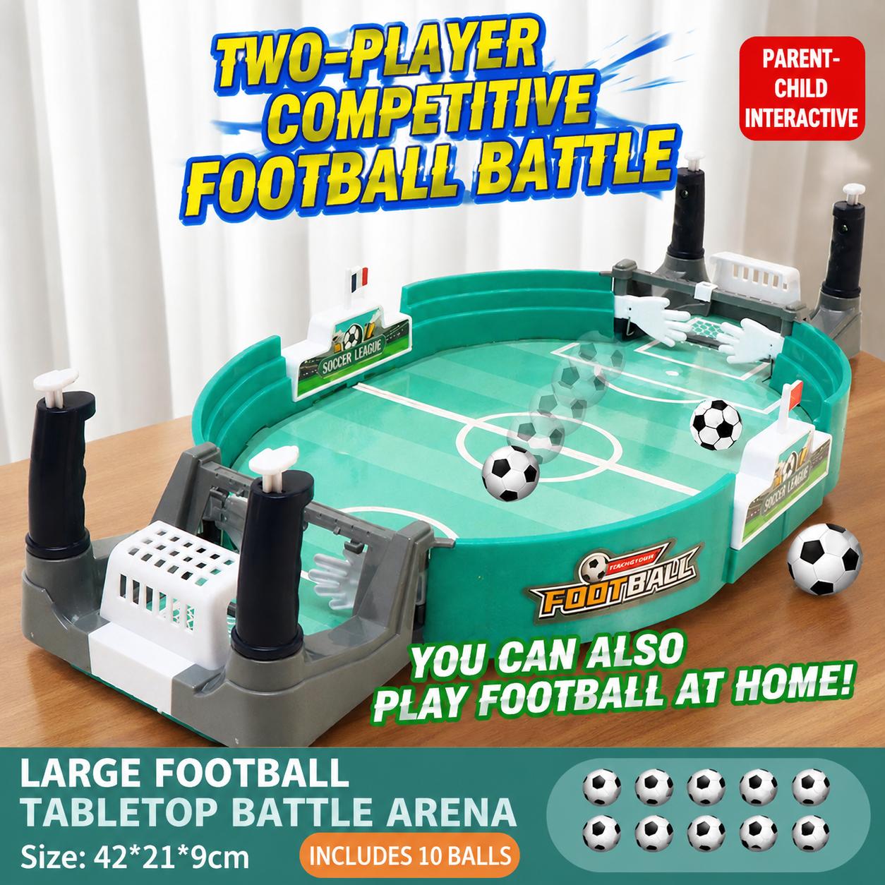 Indoor Tabletop Family Interactive Football Board Game, Two Player Match, Children s Tabletop Football Machine Game Toy