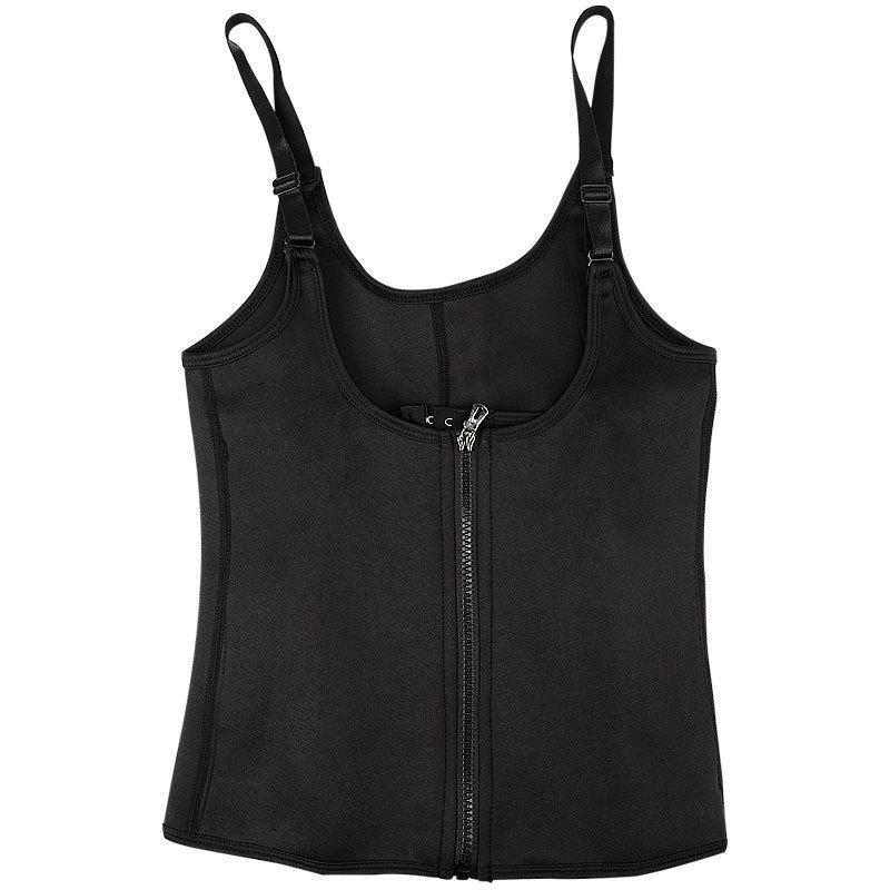

Новый двухбортный спортивный корсет для похудения с молнией, неопреновый корсет для тела XL (70-75 kg) чёрный