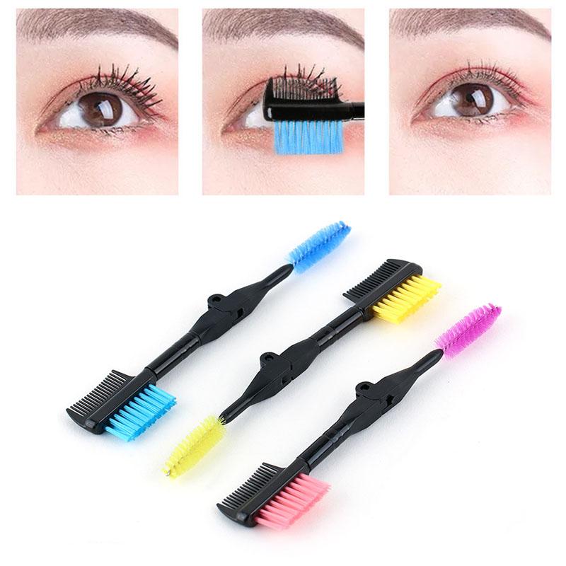 1 Pcs Double Head Foldable Eyebrow Comb Multiple-Purpose Eyebrow Brush Comb Professional Eye Makeup Tool Cosmetic Accessories