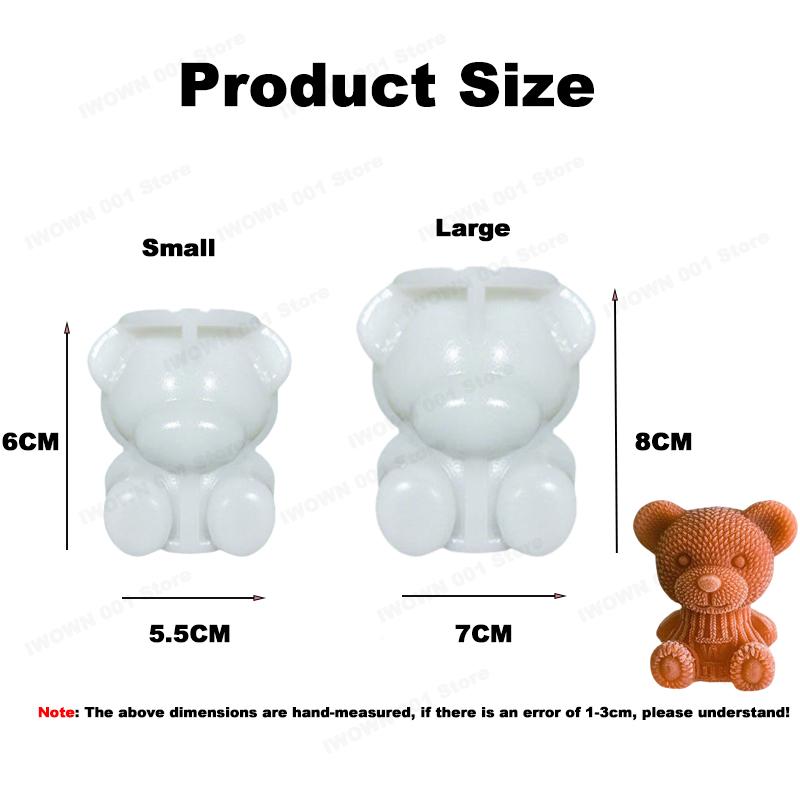 Cute 3D Bear Shape Silicone Ice Cube Mold Ice Grinder Ice Cream Making Molds Cold Drink Coffee DIY Tools for Home Use