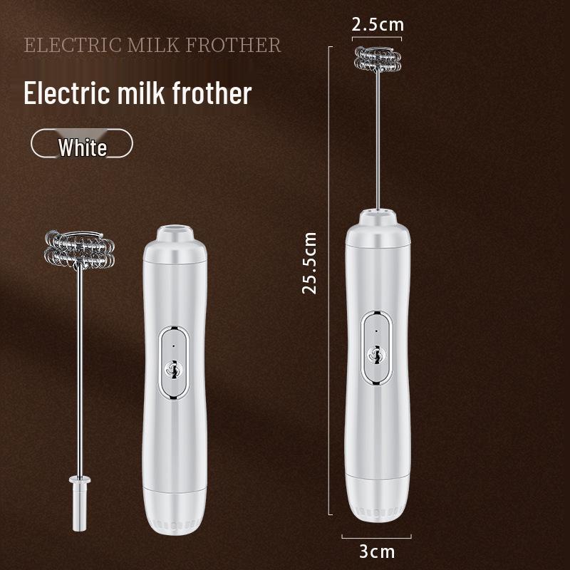 Stylish Electric Handheld Milk Frother & Mixer for Coffee and Eggs