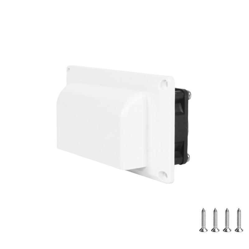 

DC12V 6W Exhaust Fan Vent for Motorhome Kitchen - Oil Suction & Quick Exhaust (Black/White, Durable, Easy to Install) белый