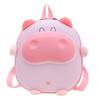 Cute Pig Design Kids Backpack For Preschool Boys And Girls Nylon Material