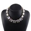 Candy Mixed Color Resin Clavicle Necklace Earrings Female Geometric