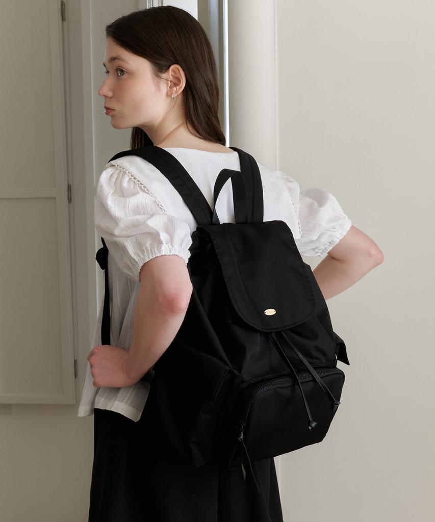 Yuppe Pocket Nylon Backpack_Black