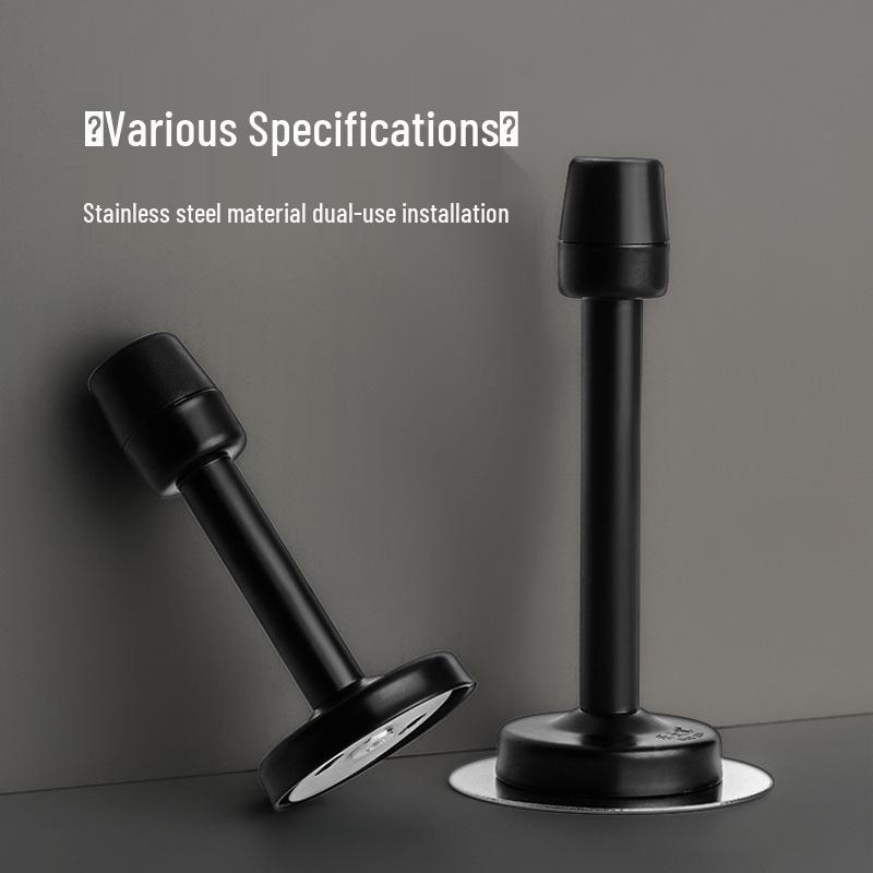 Non-Punch Anti-Collision Door Stopper & Suction Bumper for Secure Entry and Bathroom Doors