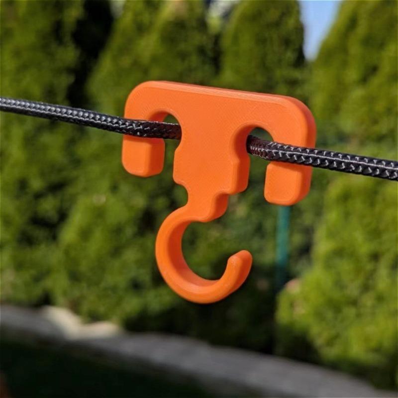 2PCs Portable Camping Hook Portable Multifunctional Clothes Lanyard Hook