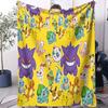 GrassType Pokemon Collection Adorable Super Soft Cozy Warm Flannel Blankets for Girls Boys for Room Camping Office Decorative