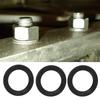 10pcs Steel Ribbed Lock Washer Spacers Washers Anti Skid Gaskets with Double Sided Ridges (M12)