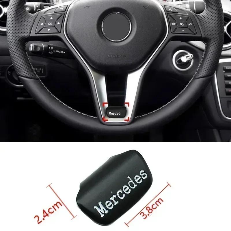 Emblemat Samochodowy Naklejka na Kierownicę Akcesoria Dekoracyjne Do Mercedes Benz AMG Brabus Smart Maybach W204 GLC CLA W205 W203 W206