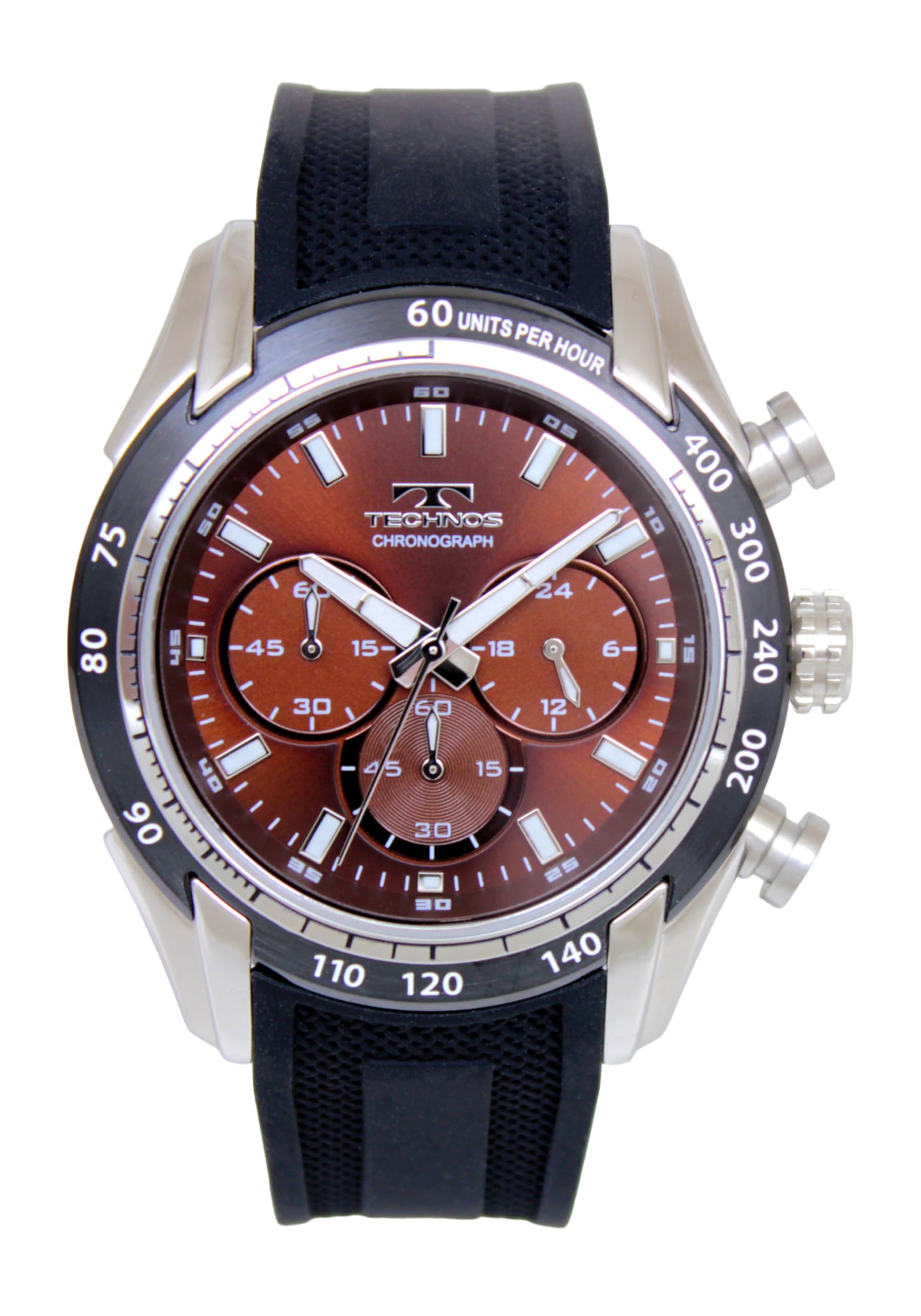 TECHNOS Chronograph Watch 100th Anniversary Model T6C42SA [TECHNOS] коричневый