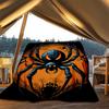 1pc Spider Web Throw Blanket Polyester Fiber, Lightweight Flannel, Soft & Warm, All Season Use for Outdoor, Camping