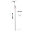6Pcs Flower Drinking Straw Set High Borosilicate Glass Bent Straws Set with Brush Milk Shake Coffee Cocktail Straw Bar Drinkware