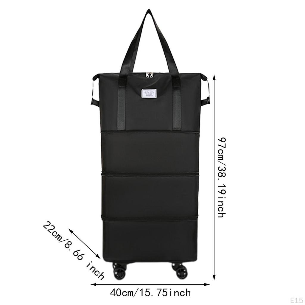 Compact Travel Duffel Bag with Wheels for Easy Transport
