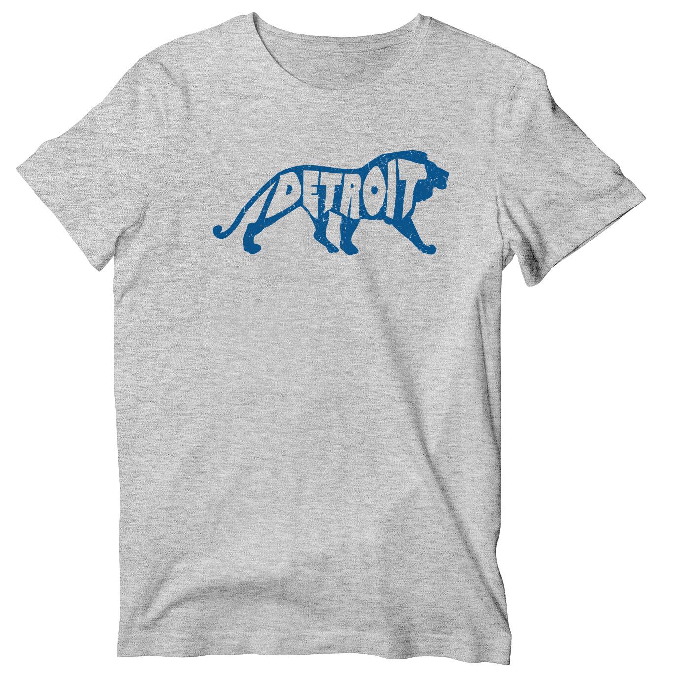 Lion of Detroit Short Sleeve Unisex Shirt, Detroit Football T-shirt S разноцветный