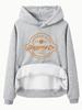 European and American Women's Fleece-Lined Hooded Sweatshirt with Kangaroo Pocket – Autumn/Winter Long-Sleeved Top.