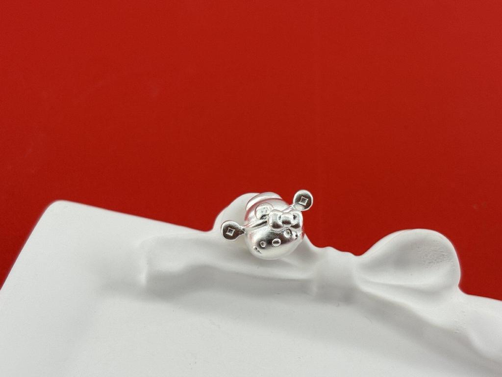 Sterling Silver KT Cat Wealth God Bracelet Charms - Pure Silver Spacer Beads for Children's Accessories