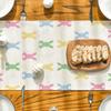Artoid Mode Green Pink Bunny Rabbit Easter Table Runner, Spring Kitchen Dining Table Decoration for Home Party Decor 13x90 Inch