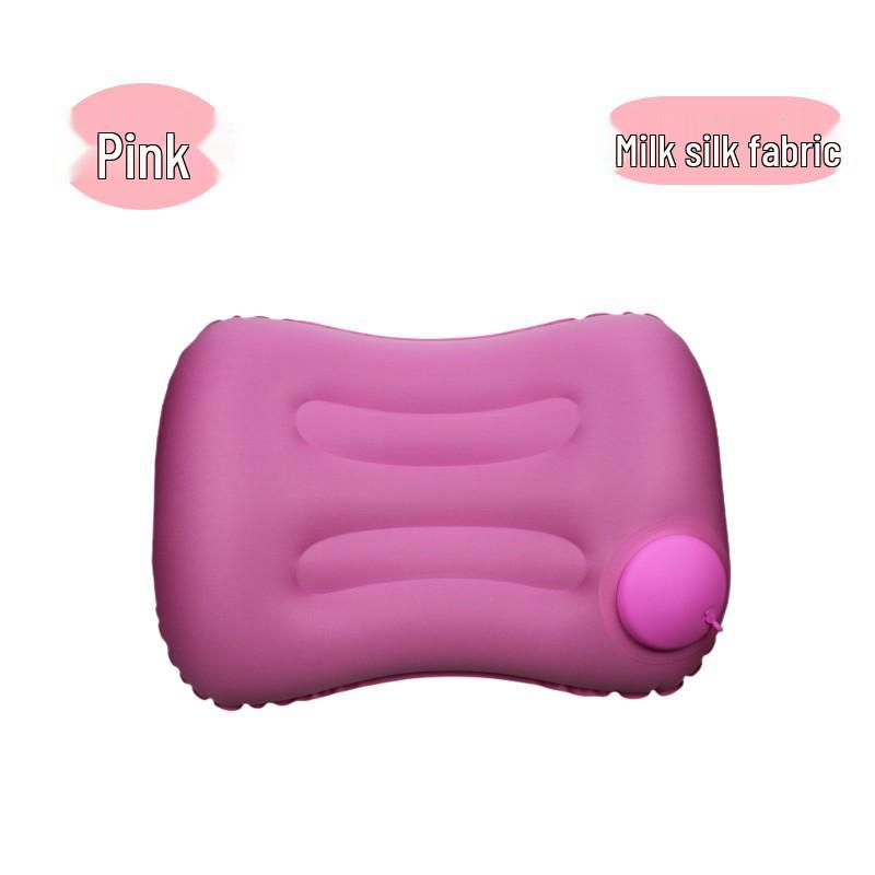 Jin Mao U-Shaped Inflatable Travel Neck Pillow with TPU & Milk Silk