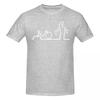 Unisex La Linea Bicycle T Shirt Streetwear Big Size Cotton Sleeve Custom Tshirt