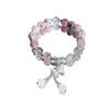 Elegant Crystal Butterfly Beaded Bracelet