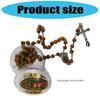 Christian Prayer Wooden Beads Rosary Necklace with Our Lady of Guadalupe and Crucifix for Women and Men in Gift Box
