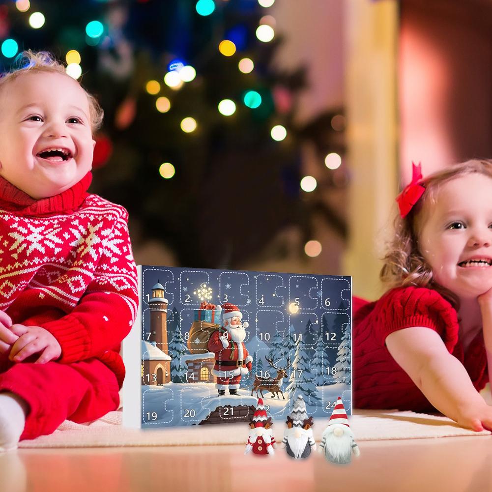 2024 Christmas Gnome Holidays Advent Calendar Gnome Dolls 24 Days Xmas Countdown Calendar Christmas Countdown Calendar for Kids