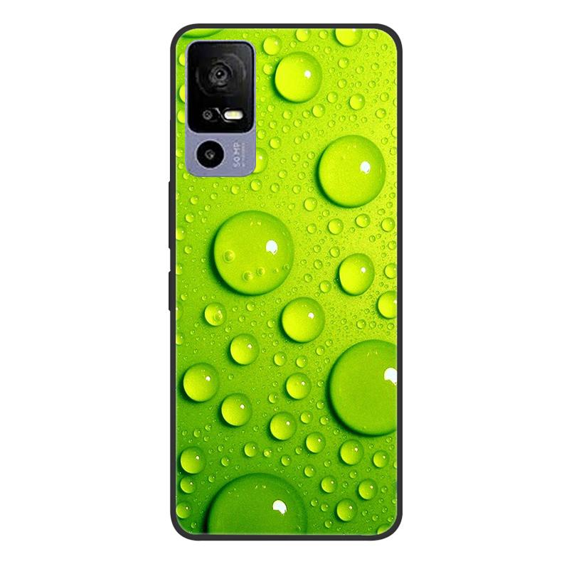 For TCL 40R 5G T771A Case Painted Soft Black Silicone Bumper Phone Cover for TCL 40 R 5G 6.6" Case TCL40R 40R Etui Coque Fundas