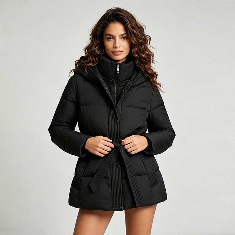Womens Short Puffer Coat With Hood