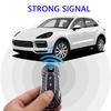 Carbon Fiber Car Key Fob Case Cover Chain Ring Holder    For - Porsche Cayenne Coupe Panamera Taycan 911