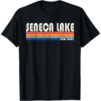 Vintage 70s 80s Style Seneca Lake NY T-Shirt T-Shirt