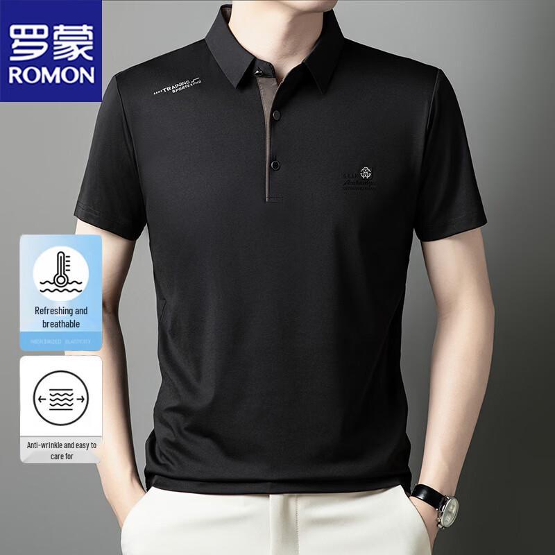 

ROMON Men s Breathable Anti-Wrinkle Polo Shirt XXL