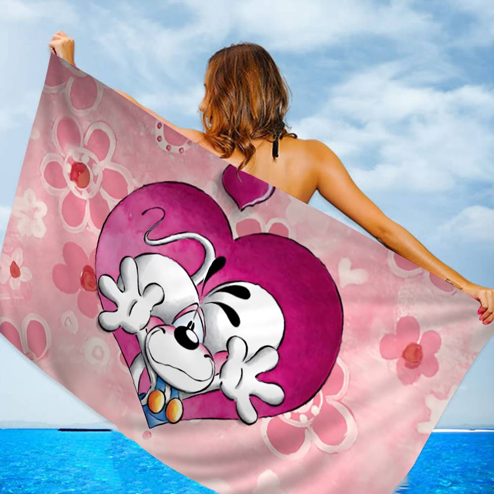 Character D-Diddls Cut Microfiber Blanket Quick Drying Beach Towels Oversized Printing Super Absorbent Pool Towel Blanket