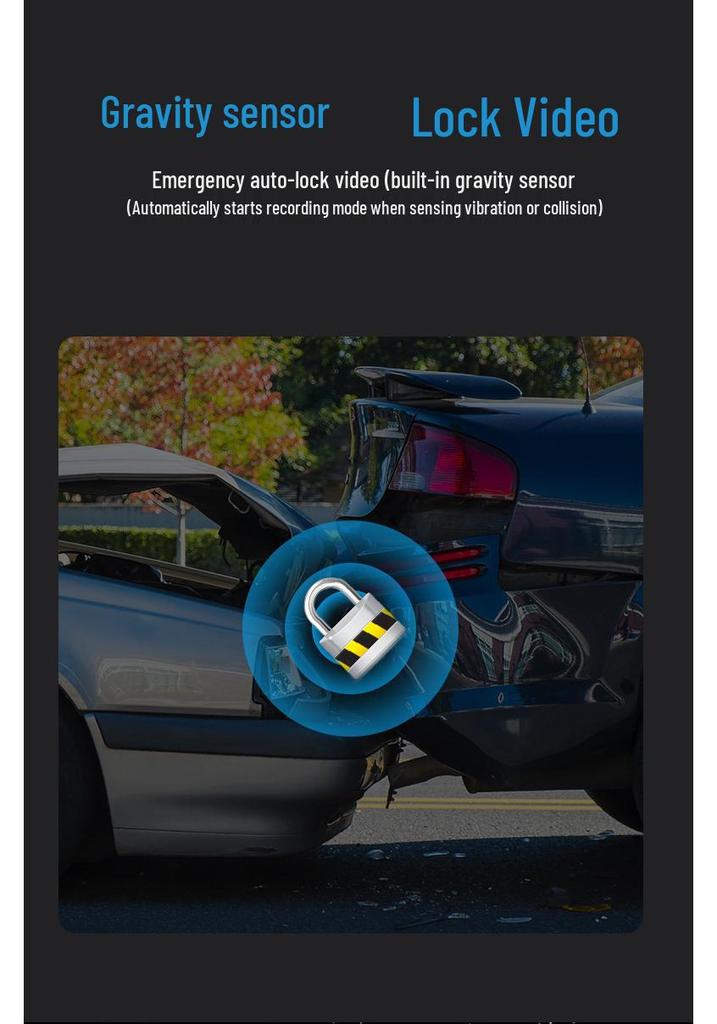 Motorcycle Dual HD1080P DVR: Front & Rear Recording, Waterproof, WiFi-Enabled, GPS Tracking