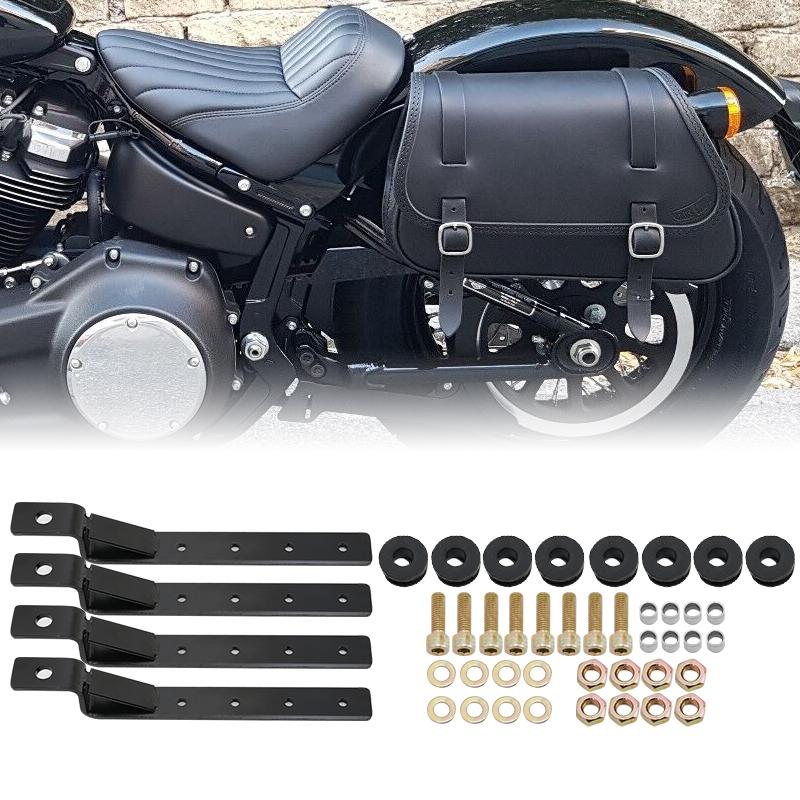

Universal Motorcycle Detachable Heavy Duty Soft Saddle Bags Support Hard Saddlebag Mounting Kit For Harley Honda Yamaha Kawasaki