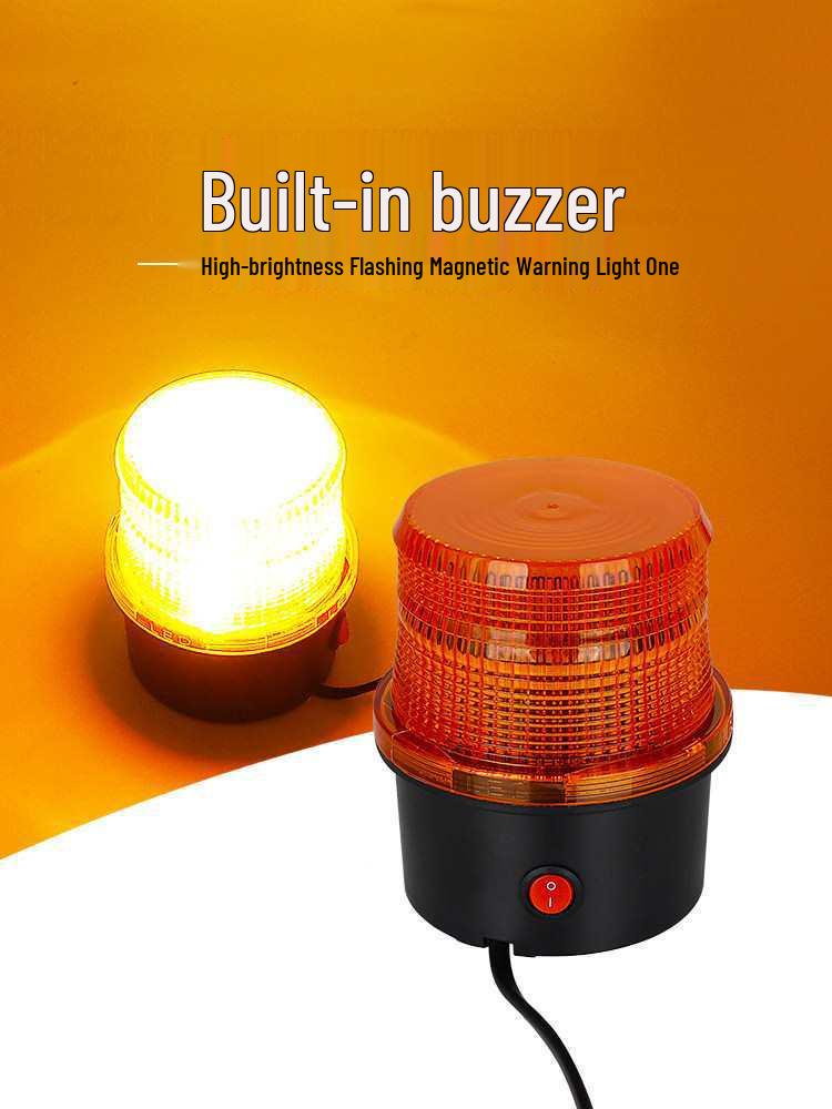 12V-80V Forklift Reversing Alarm: Flashing LED Strobe & Bee Sound