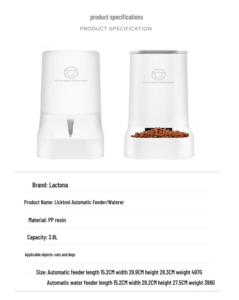Universal 2-in-1 Automatic Pet Feeder & Water Dispenser for Cats and Dogs
