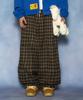 GLACK Gp181 Rope Tie Check Lounge Pants (Brown)