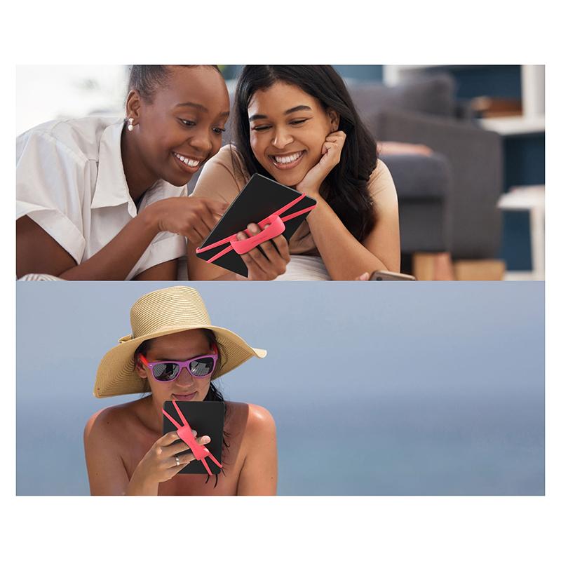 Anti-Slip Silicone Soft Hand Strap Grip For 4.7-8" Kindle Ereaders Tablet For Kindle Kobo Lenovo Sony Kindle E-Book Tablet Stand
