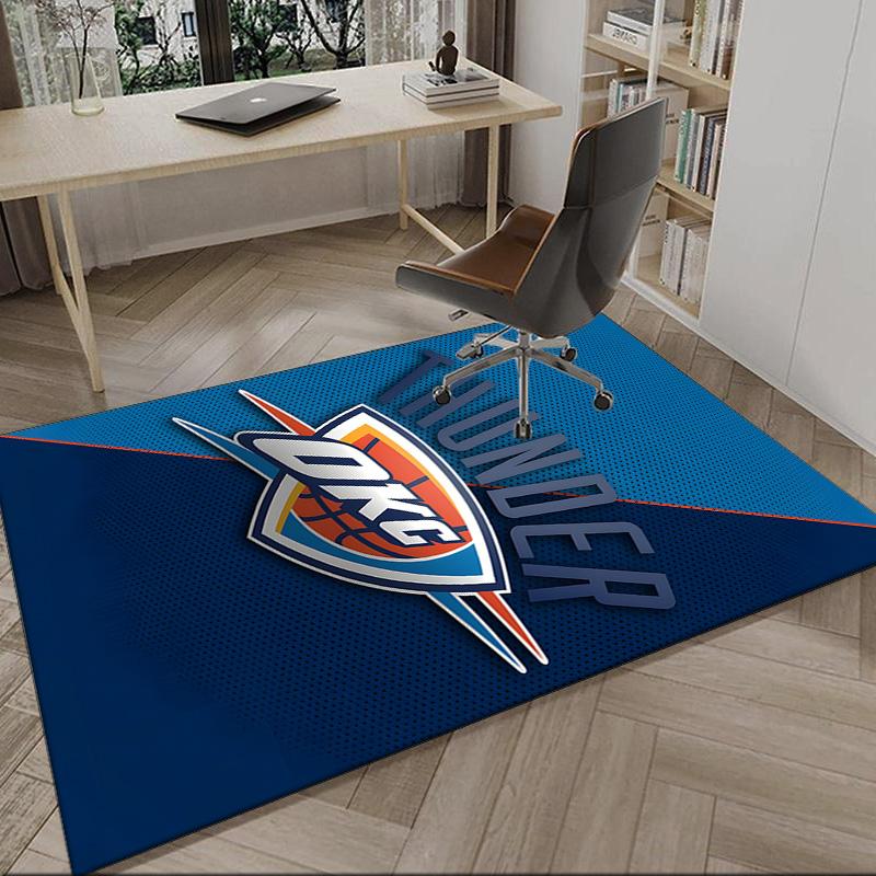 Thunder Basketball Team  Carpet, Kitchen Rugs, Yoga Mat, Non-Slip Mats, Rug for Bathroom, Living Room Bedroom, Camping Rugs Christmas Gift