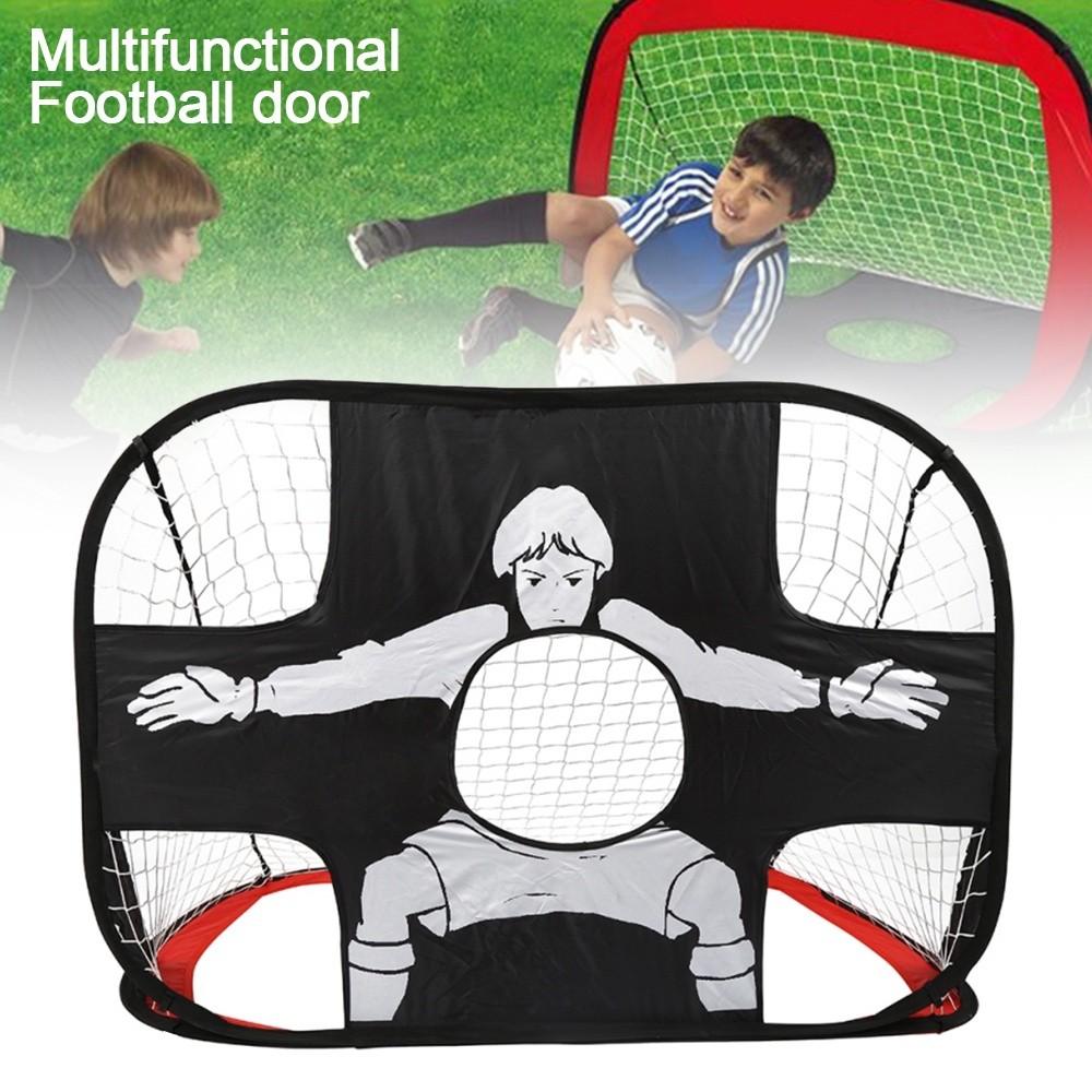 Multifunctional Football Door Foldable Portable Nylon Soccer Goal Net Kids Children Football Target Net