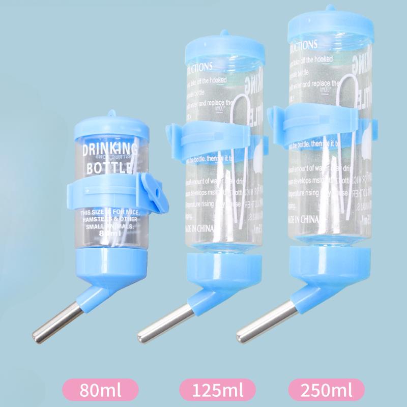 Hamster Small Pets Water Drinking Bottle Plastic Rat Pet Dispenser Feeder Cage Hangable Water Bottle Pet Drinking Fountain