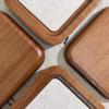 Walnut Jewelry Tray: Pearl Necklace Storage & Linen-Style Display Stand for Props & Photography