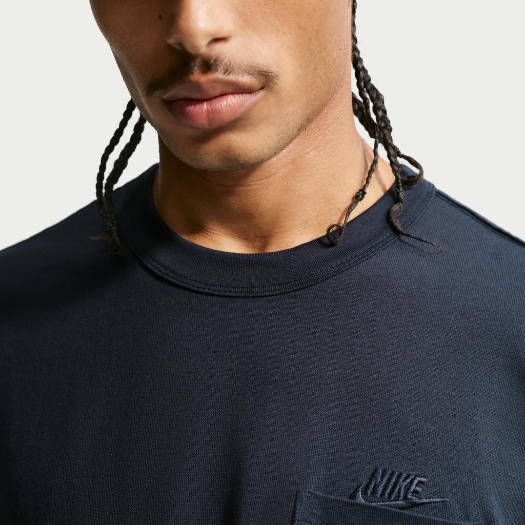 Nike Essentials Premium Solid Drop Shoulder T-Shirt Men tops Deep-Obsidian IH1124-475