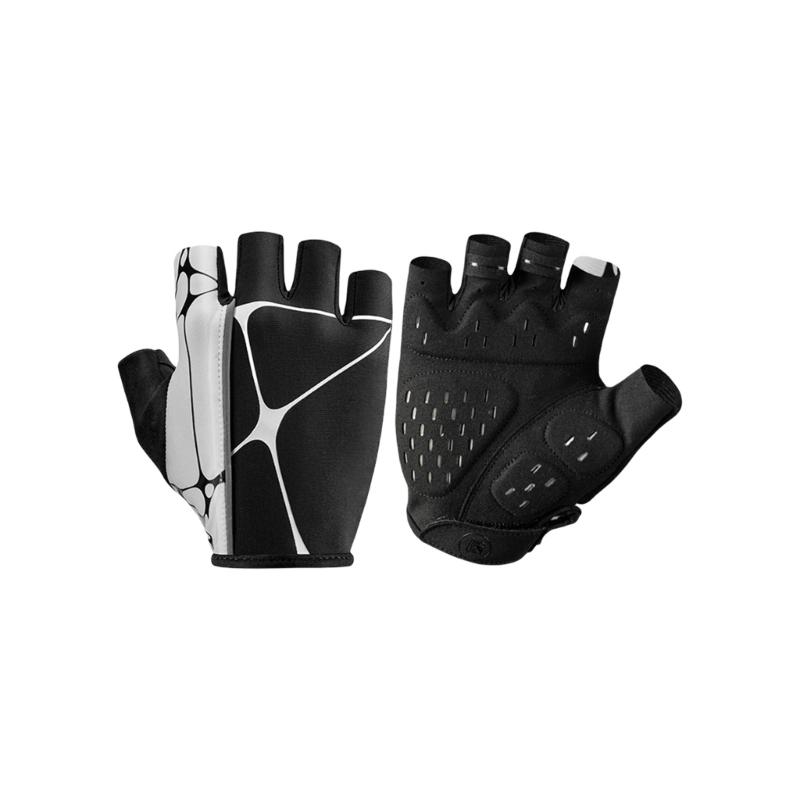 

Thickened Shocked Absorption Paddings Bike Gloves Flexible Half Finger Gloves for Cycling Enthusiasts M чорний
