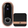 HD 1080P Video Doorbell Two Way Intercom Wireless WiFi Door Bell Night Vision 166 Degrees  Wide Angle for