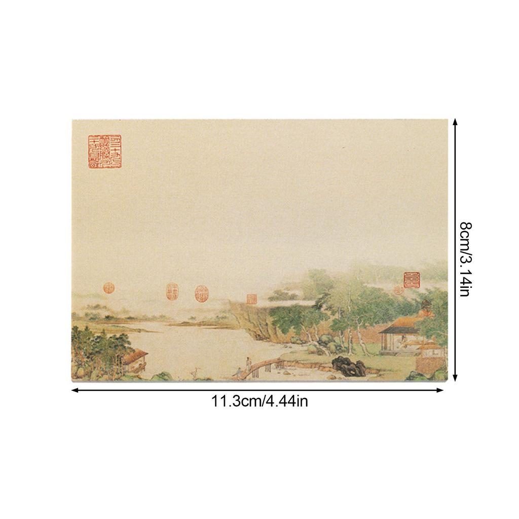 Chinese Painting Style Notes For Journal Decorating 80 Sheets Scenery Notes Oriental Art Diy Decoration Paper For Planner Notes